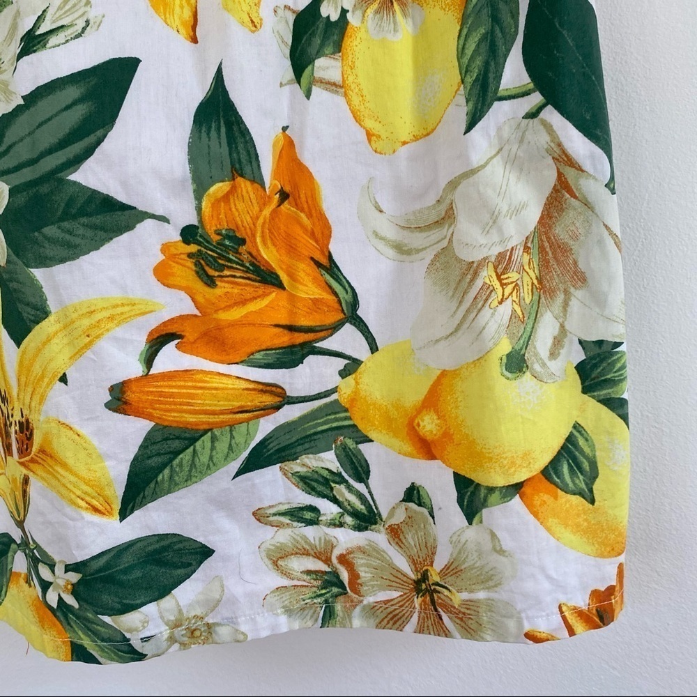 Marled Lemon White Yellow & Green Summer Dress - Picture 3 of 9